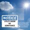 Signmission Utility Room No Admittance OSHA Notice Sign, Vinyl Decal, 10in W x 7in L, 2PK OS-2PACK-NS-D-710-L-18846 - alternate 2